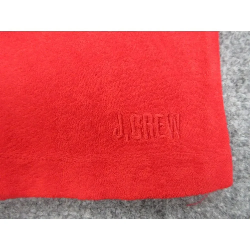 VINTAGE J Crew Shirt Mens‎ Extra Large Red Terry Cloth Oarsman Casual Pocket